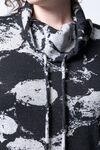 ¾ Sleeve Cowl Neck Knit Top , Black, original image number 1