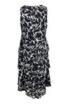 Sleeveless Lace Tiered Midi Dress, Black, original image number 1