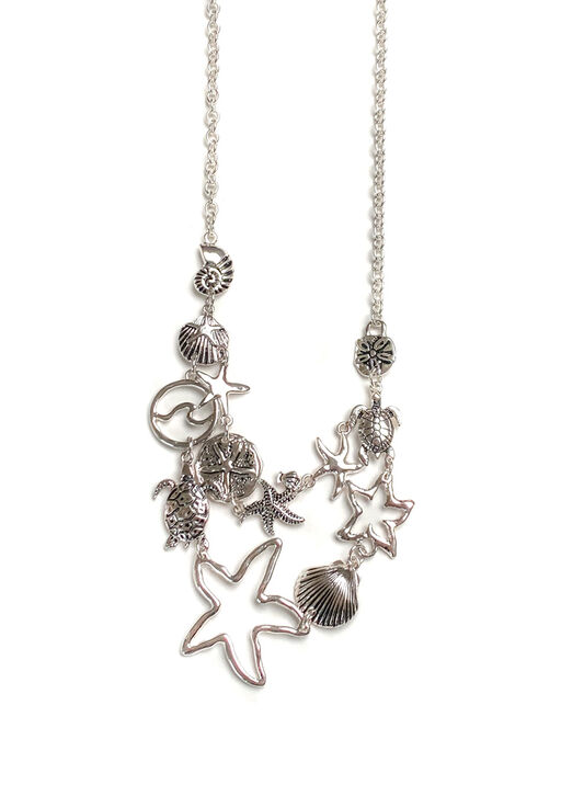 Sealife Necklace Set, Silver, original