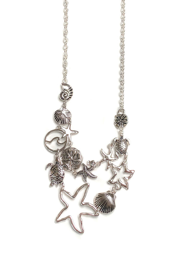 Sealife Necklace Set, Silver, original image number 0