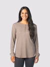 The-Extra Waffle Henley, Taupe, original image number 0