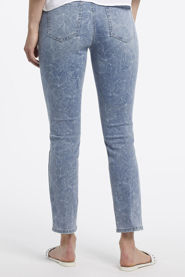 Light Floral Jeans, Denim, original image number 1