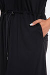 4-Way Stretch Mock Neck Sport Dress, Black, original image number 4