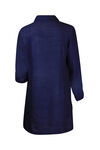 Long Blouse with Buttons Long Sleeves, Navy, original image number 2