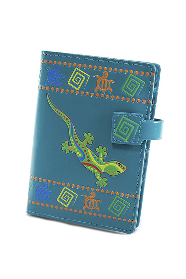 Gecko Passport Holder, Blue, original image number 0