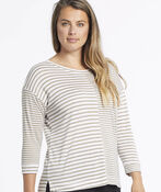 Multi-Stripe Linen-Mix Shirt, Olive, original image number 2