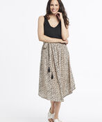 Leopard Tassel Skirt, Brown, original image number 0