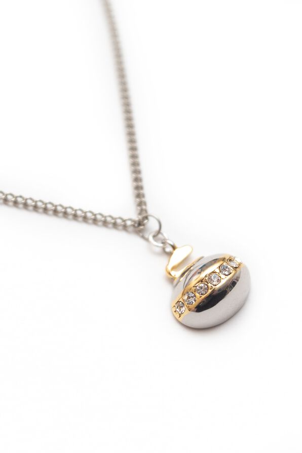Curling Rock Necklace, Silver, original image number 0
