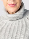 Solid Tunic Sweater, Grey, original image number 3