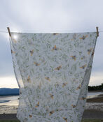 Flowers & Bees Scarf, White, original image number 0