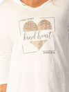 Kind Heart Shirt, White, original image number 2