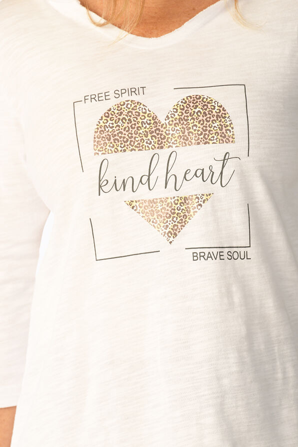 Kind Heart Shirt, White, original image number 2