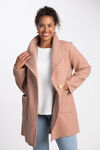 Boucle Coat w/ Pockets, Pink, original image number 0