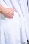 ¾ Sleeve Open Front Cardigan, White, original image number 3