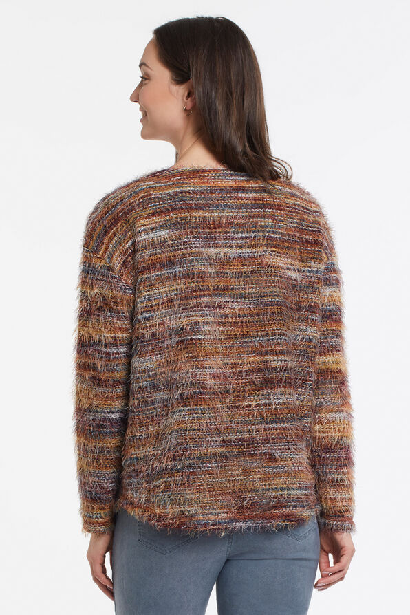 Spacedye Eyelash Sweater, Copper, original image number 2