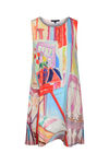 Sleeveless Tunic with Painting Print , Multi, original image number 0