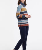Colorful Stripe Cowl Sweater, Multi, original image number 2