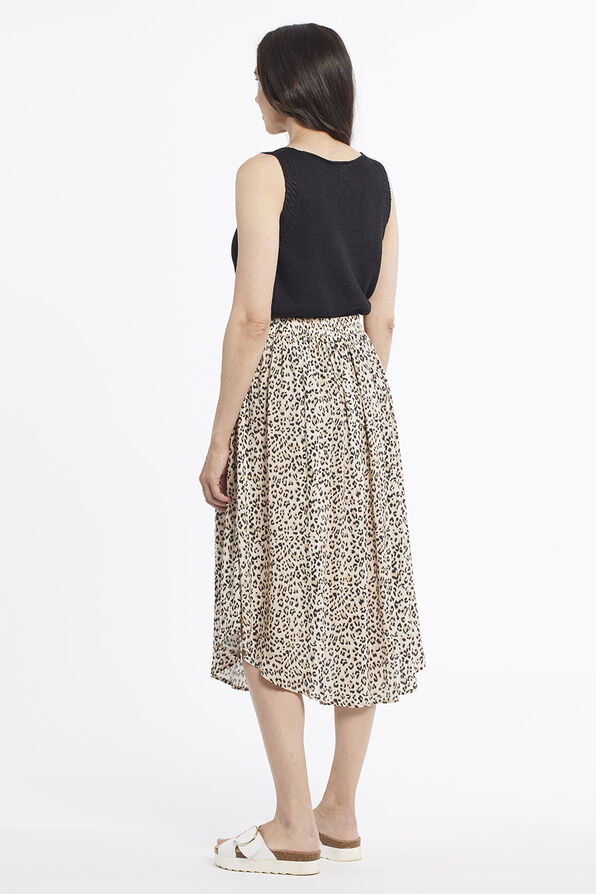 Leopard Tassel Skirt, Brown, original image number 2