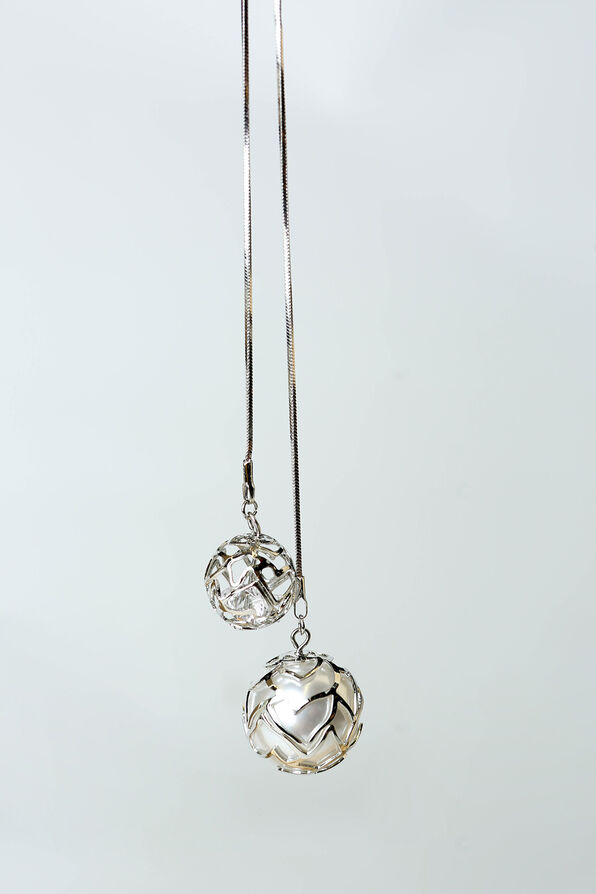 Shining Spheres Necklace, Silver, original image number 1