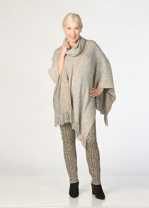 The Glam Shimmery Swing Cape, Grey, original