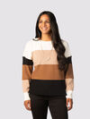 Plush Colorblock Sweater, Multi, original image number 0