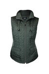 Quilted Heart Vest with Studded Pockets, Green, original image number 0