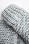 Knit Mittens, Grey, original image number 1