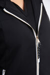 Long Sleeve Golf Jacket w/ Hood, Black, original image number 4