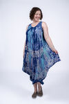 Sleeveless Midi Tie-Dye Dress, Lavender, original image number 1