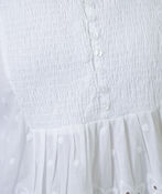 Crochet Eyelet White Top, White, original image number 1