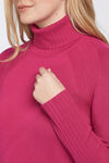 Timeless Turtleneck Sweater, Fuschia, original image number 2