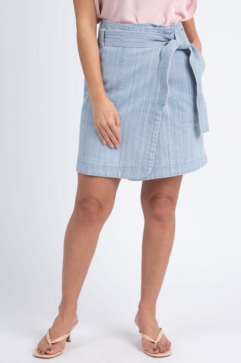 Denim Wrap Skirt, Denim, original