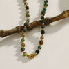 JULIETA India Agate Stones & Gold Necklace, Green, original image number 0