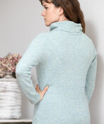 Cute Turtleneck Cowl Sweater, Aqua, original image number 2