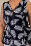 Tail Feather Top, Navy, original image number 2