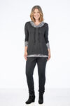 Zebra Athleisure Sweater , Black, original image number 2
