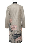 Shiloh Faux Suede Coat with Scarf, Grey, original image number 1