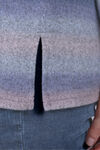 Long Sleeve Striped Turtleneck , Purple, original image number 3