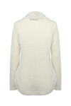 Sasha Cable Knit Sweater with Cowl Neck, Cream, original image number 1