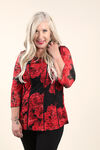 Luscious Lace Top, Red, original image number 0