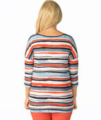 Vibrant Stripe Shirt, Denim, original image number 1