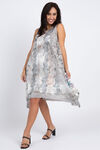 Lace Overlay Summer Dress, Multi, original image number 0