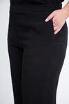 Wide-Leg Cropped Pant, Black, original image number 3