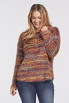 Space-Dye Eyelash Sweater, Rust, original image number 2