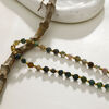 JULIETA India Agate Stones & Gold Necklace, Green, original image number 1