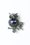Owls Brooch , Black, original image number 0