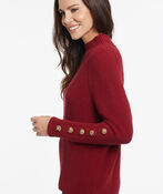 Dolman Cotton Sweater, Wine, original image number 2