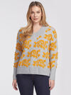 Flower Power Sweater, Yellow, original image number 0