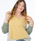 Stripe Hoodie Sweater, Multi, original image number 0