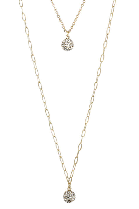 Adjustable Layered Necklace , Gold, original